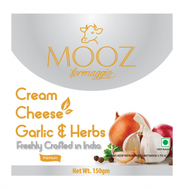 Mooz Cream Cheese Garlic & Herbs  Pack  150 grams
